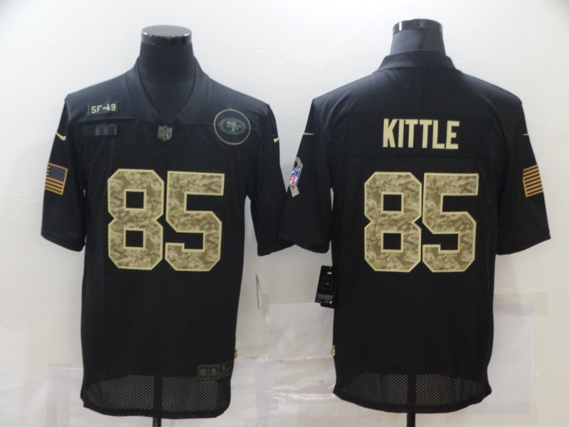 Men's San Francisco 49ers #85 George Kittle Black Alternate Jersey
